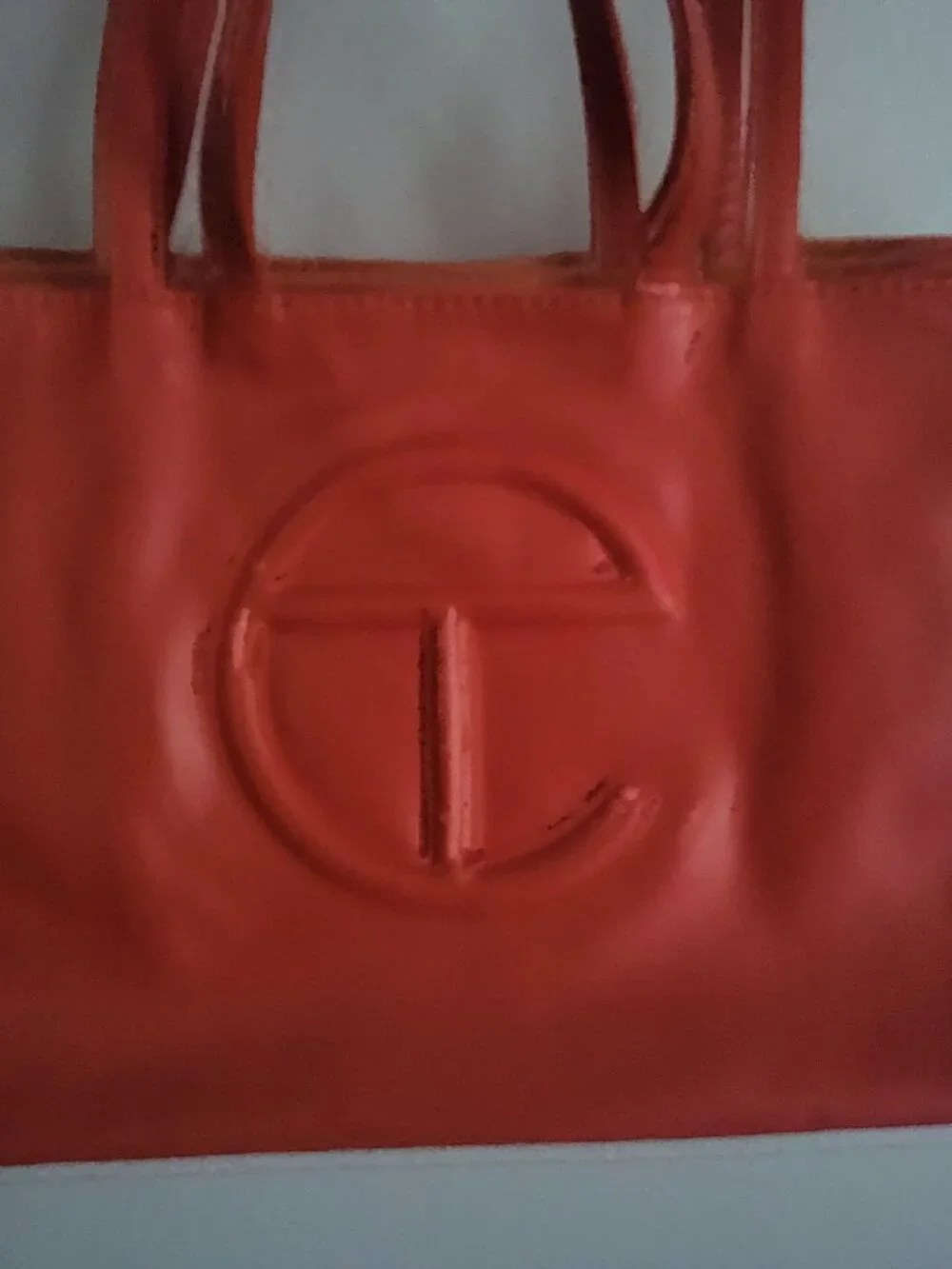 Beautiful Telfar Orange Shopper Tote Bag Medium 15